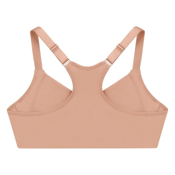 NEW Glamorise Size Front-Closure Smoothing Wonderwire Bra Cappuccino Brown 34C - Picture 4 of 12